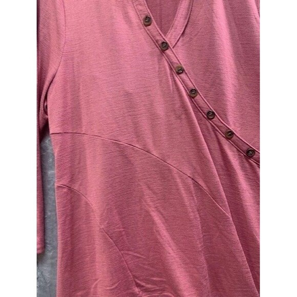 Soft Surroundings XL Petite Dusty Rose Tunic Lagenlook Relaxed Fit Cottage Core - Picture 1 of 4